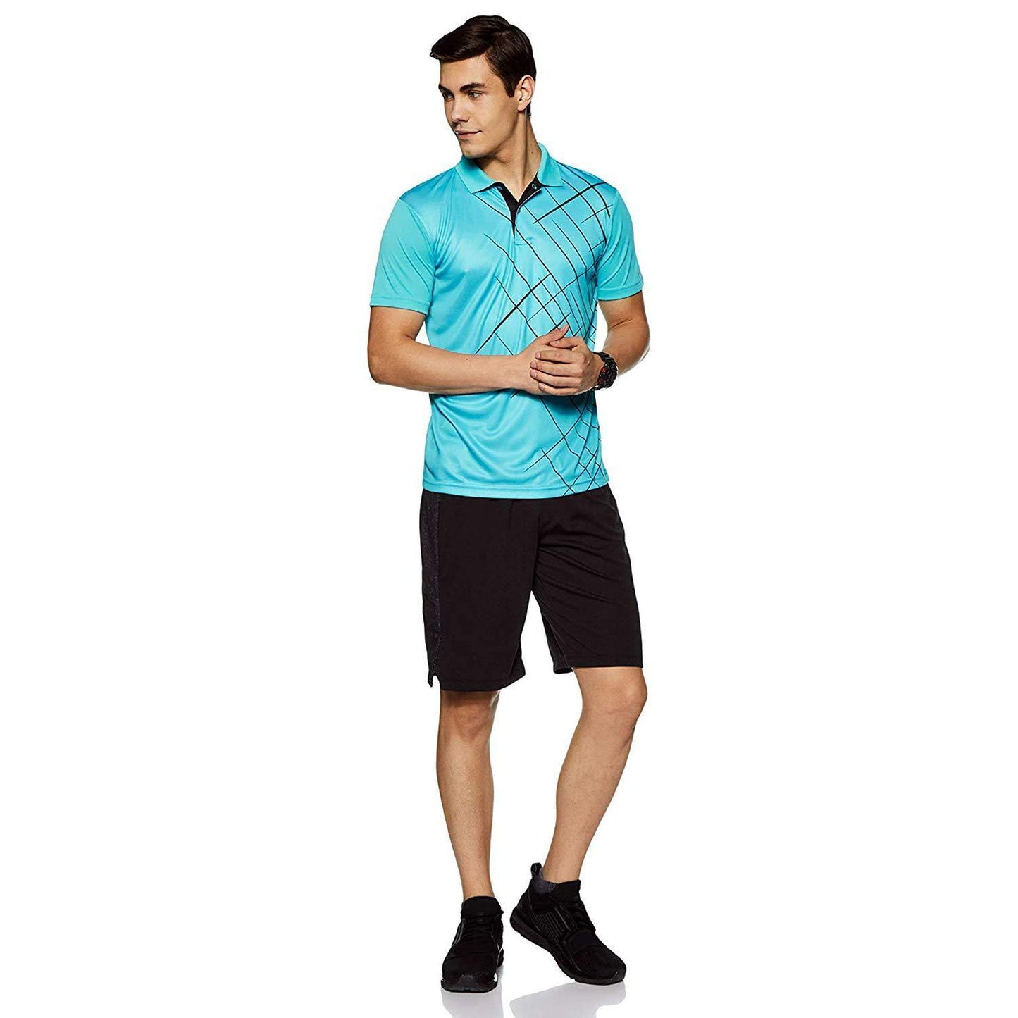 SG POLO3316 Polyester T-Shirt Aqua Green - Best Price online Prokicksports.com