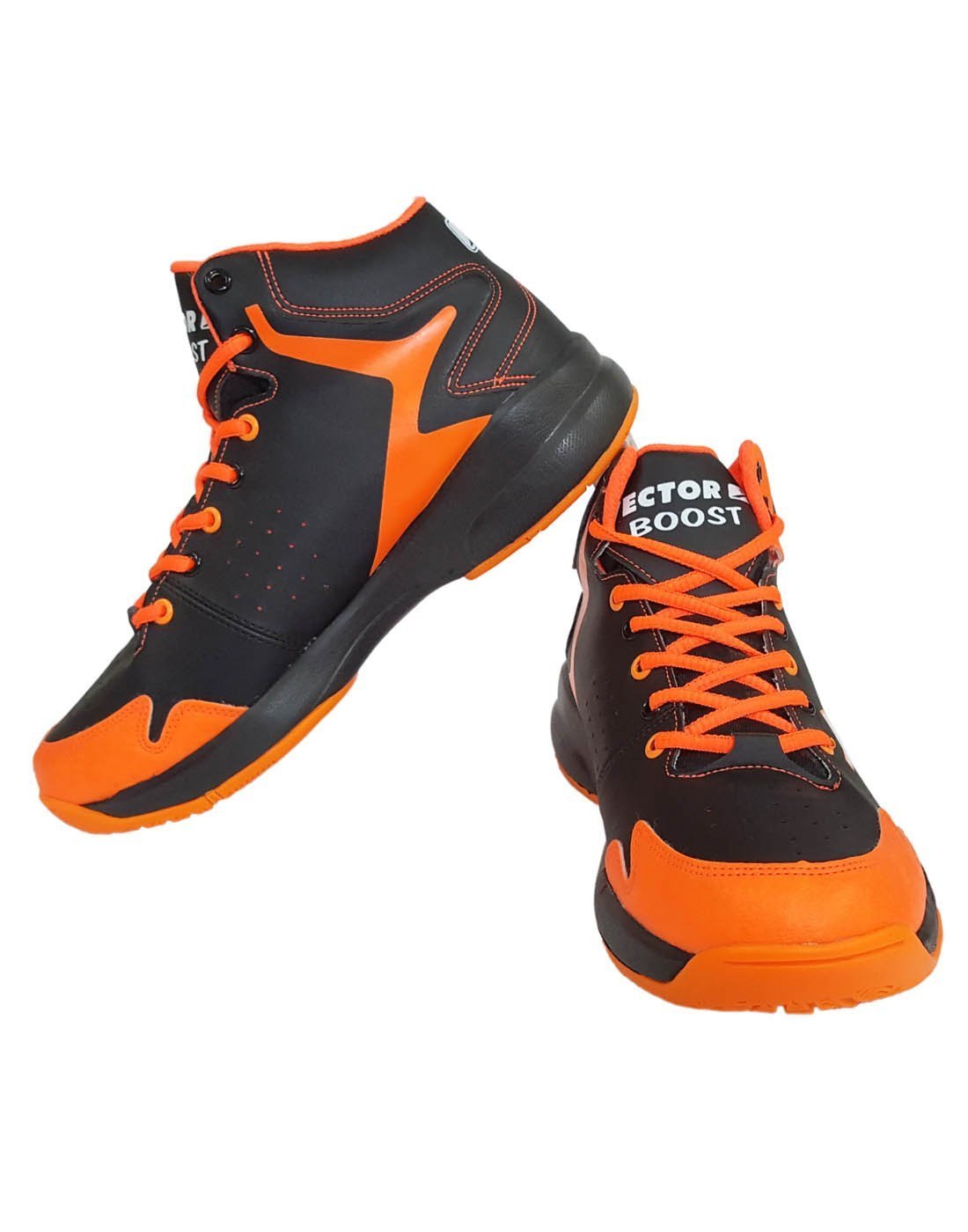 Vector X Boost Basketball Shoes (Black/Orange) - Best Price online Prokicksports.com