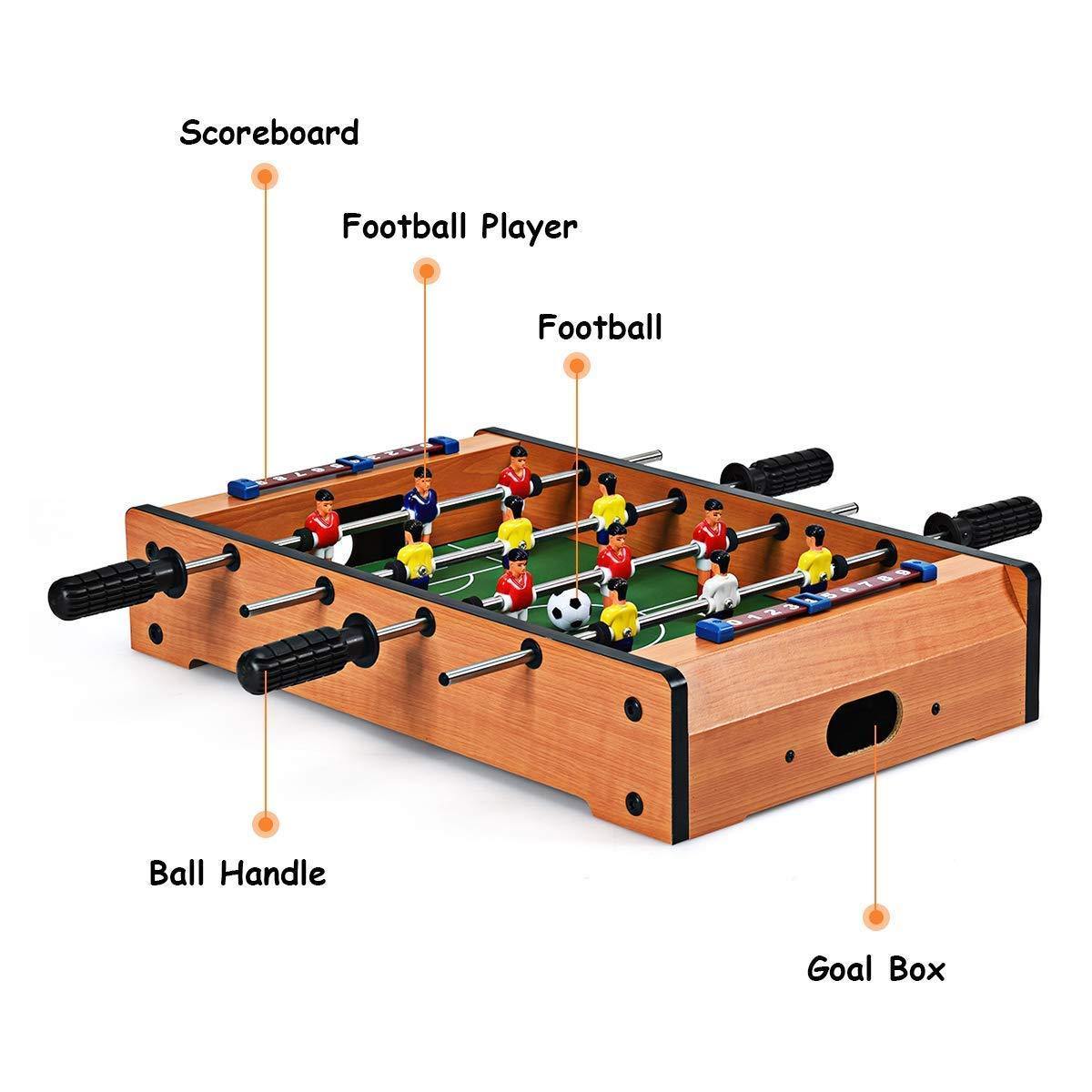 Prokick Mid-Sized Foosball, Mini Football, Table Soccer Game (51 Cms) with 2 Balls, 4 Rods and Score Keeper - Best Price online Prokicksports.com