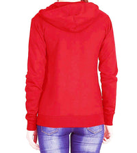 Prokick Women's Cotton Sweatshirt/Hoodie - Red - Best Price online Prokicksports.com