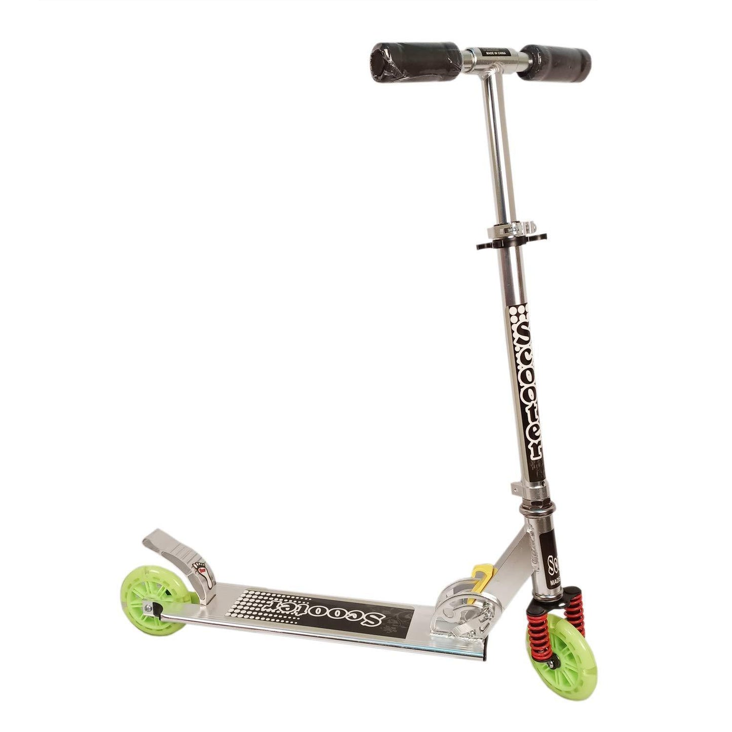 Prokick Road Runner Scooter for Kids of 3 to 14 Years Age - 75 KG Capacity (Green) - Best Price online Prokicksports.com
