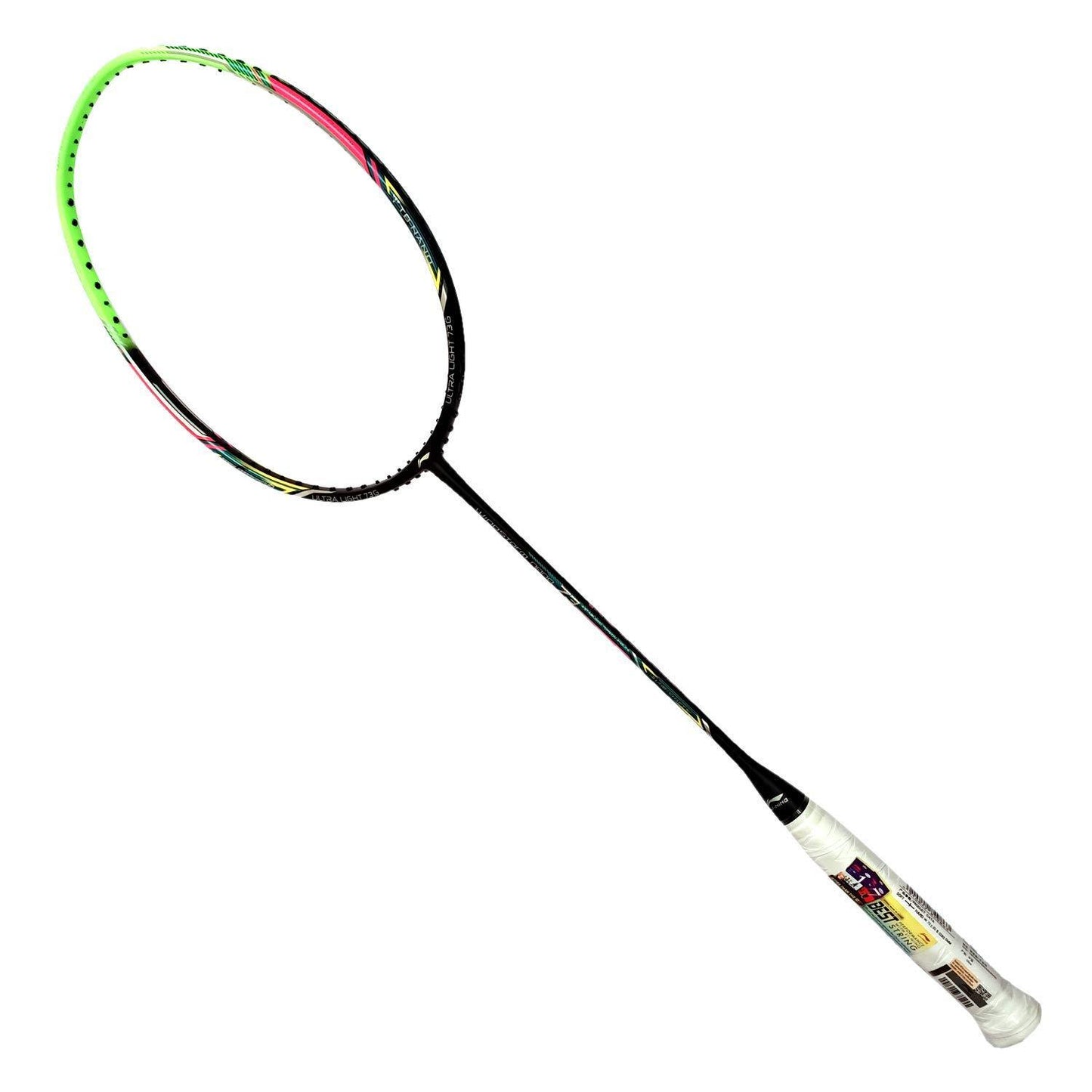 Li-Ning Windstorm Nano 73 Professional Badminton Racquet Unstrung Black/Green - Best Price online Prokicksports.com
