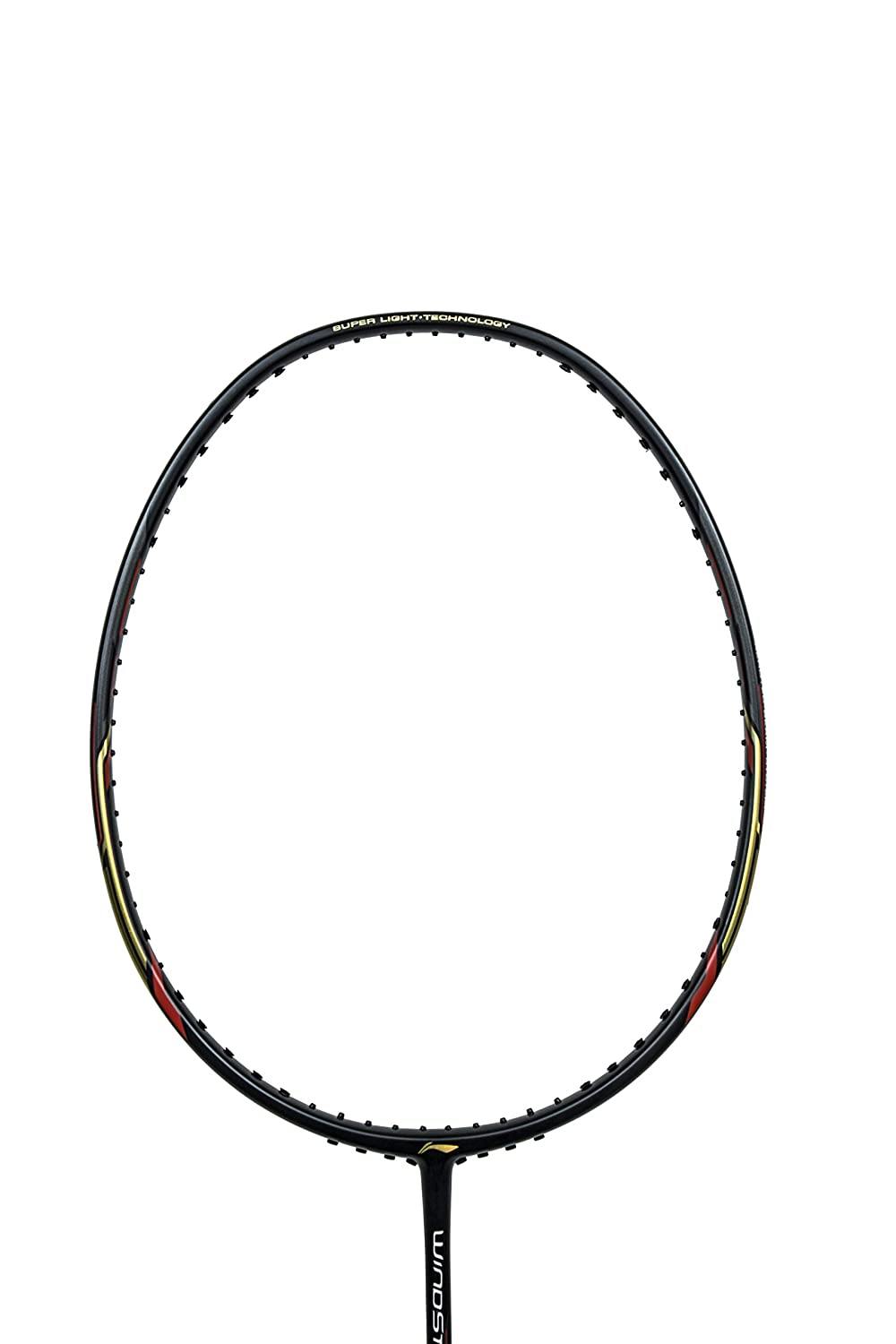 Li-Ning Windstorm 75 Carbon-Fiber Badminton Racquet Black/Gold - Best Price online Prokicksports.com