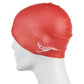 Speedo Unisex-Junior Plain Moulded Silicone Swimcap (Red) - Best Price online Prokicksports.com
