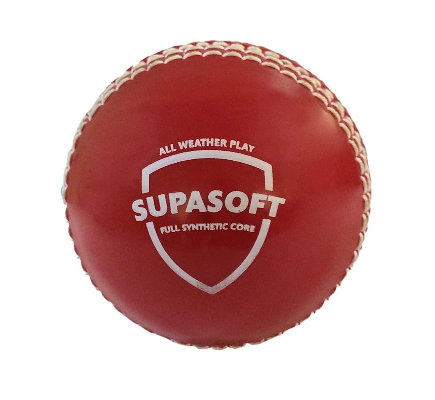 SG Synthetic Cricket Ball - Supasoft, Red - Best Price online Prokicksports.com
