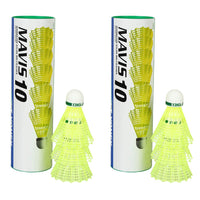 Yonex Mavis 10 Shuttle Cock (Yellow) - Green Cap (2 cans) - Best Price online Prokicksports.com