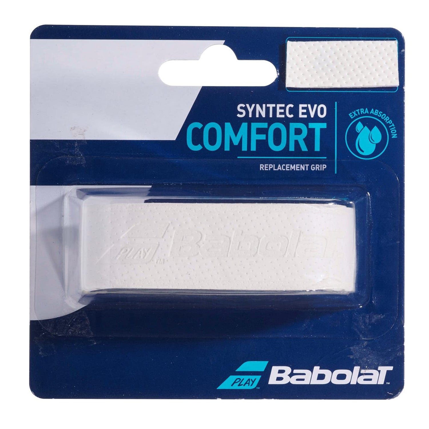 Babolat Syntec EVO X1 Pure Tennis Grip, White - Best Price online Prokicksports.com