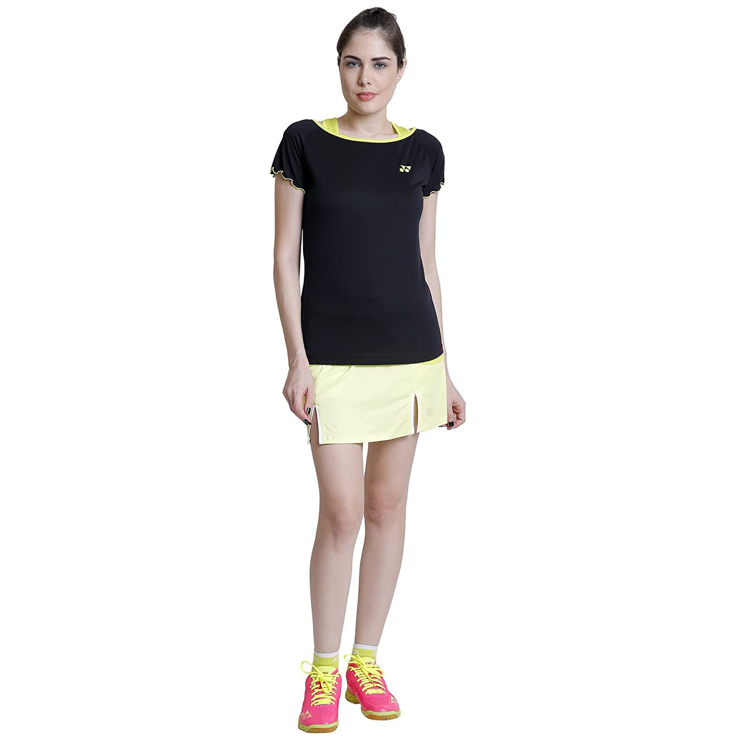 Yonex 20288 Round Neck T Shirt for Women, Black - Best Price online Prokicksports.com