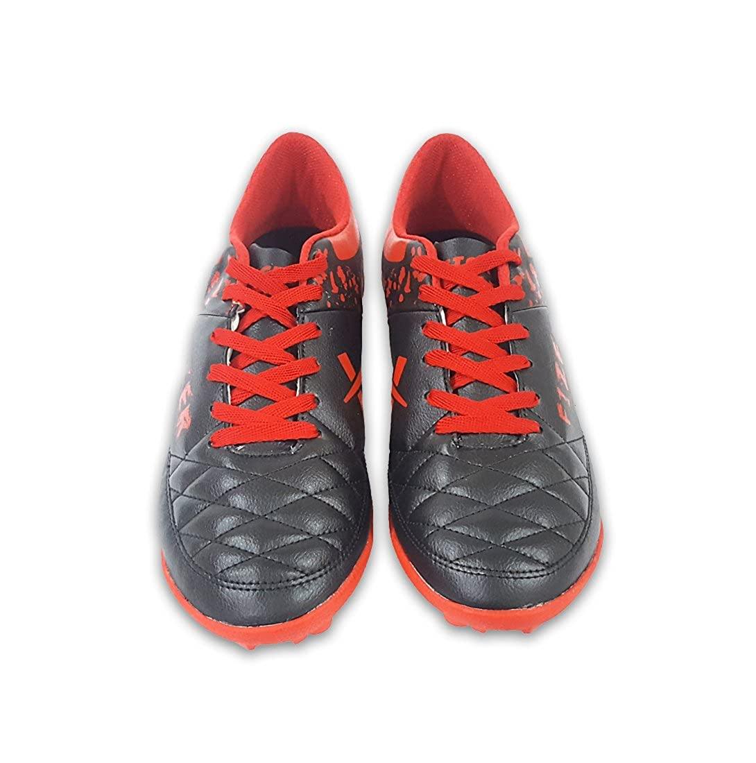 Vector X Fizer Football Shoes (Black-Red) - Best Price online Prokicksports.com