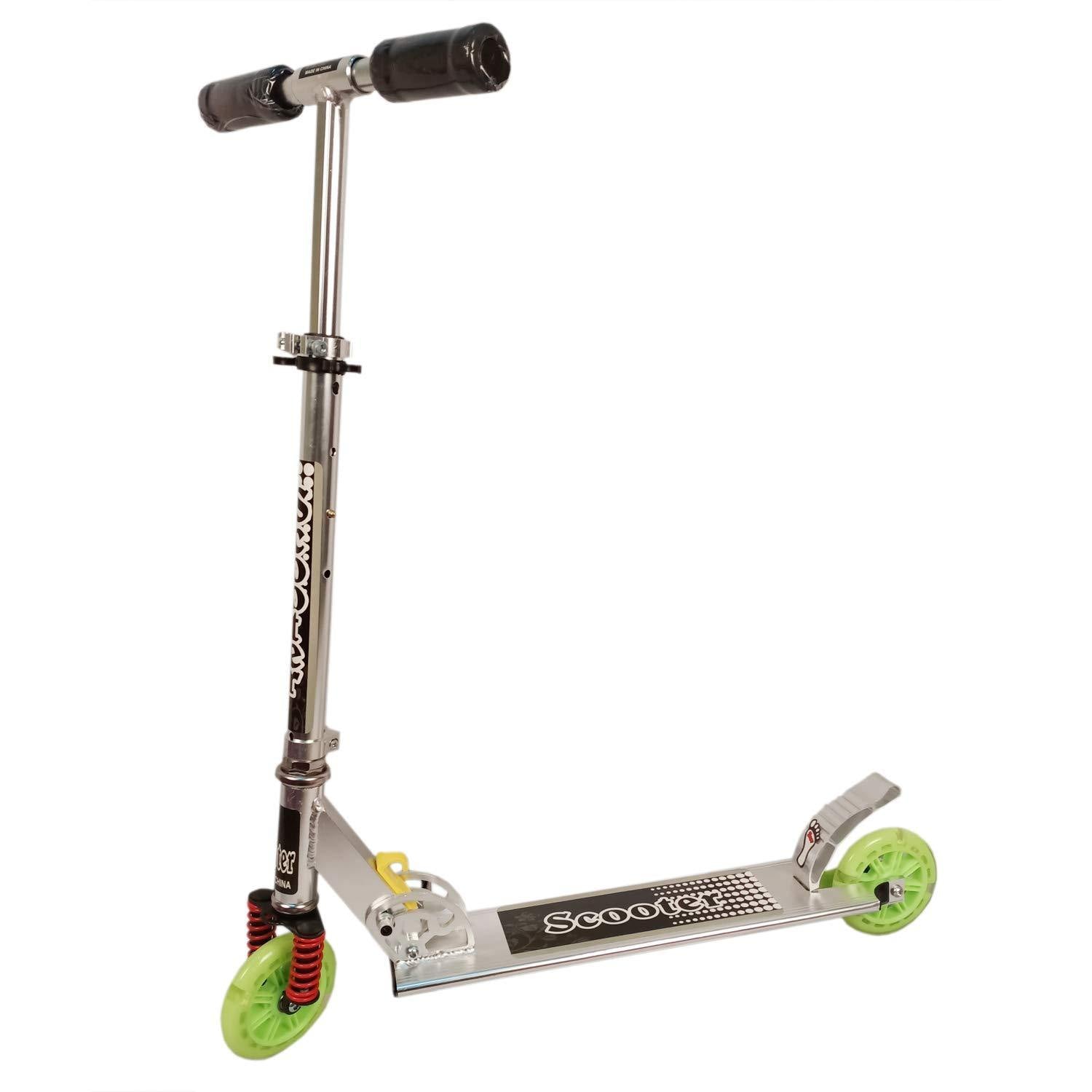 Prokick Road Runner Scooter for Kids of 3 to 14 Years Age - 75 KG Capacity (Green) - Best Price online Prokicksports.com