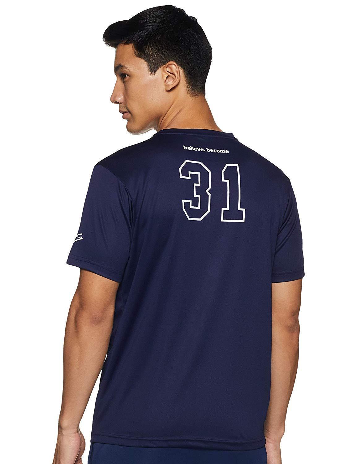 SG RTS2209 Polyester Round Neck Sports T-Shirt - Navy - Best Price online Prokicksports.com