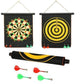 Prokick High Magnetic Power with Double Faced Portable and Foldable Dart Game with 6 Colourful Non Pointed Darts for Kids 20-Inch - Best Price online Prokicksports.com