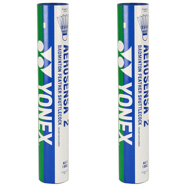 Yonex Aerosensa 2 Badminton Feather Shuttlecock – 12 Pieces (Pack of 2)