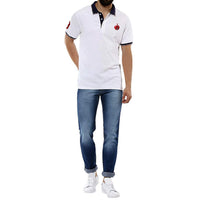 Prokick Men's Polo T-Shirt, White - Best Price online Prokicksports.com