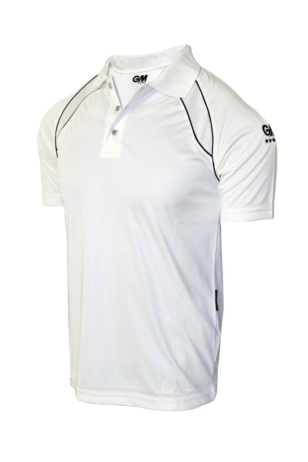 GM 7205 Half Sleeve Cricket T-Shirt (White/Navy) - Best Price online Prokicksports.com