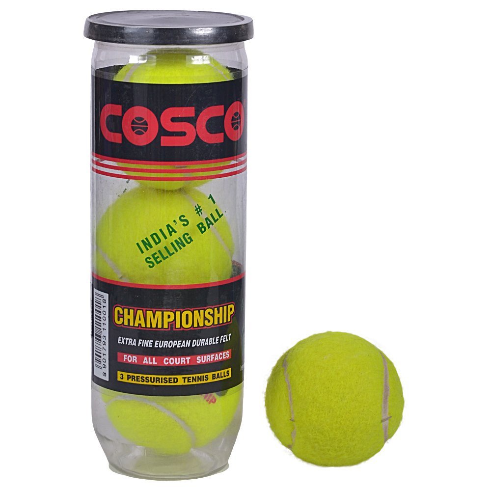 Cosco Championship Tennis Ball (Pack of 3) - Best Price online Prokicksports.com