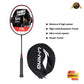 Li-Ning SK Junior 75 (Strung) Badminton Racquets with Free Head Cover Blend - Black/Red - Best Price online Prokicksports.com