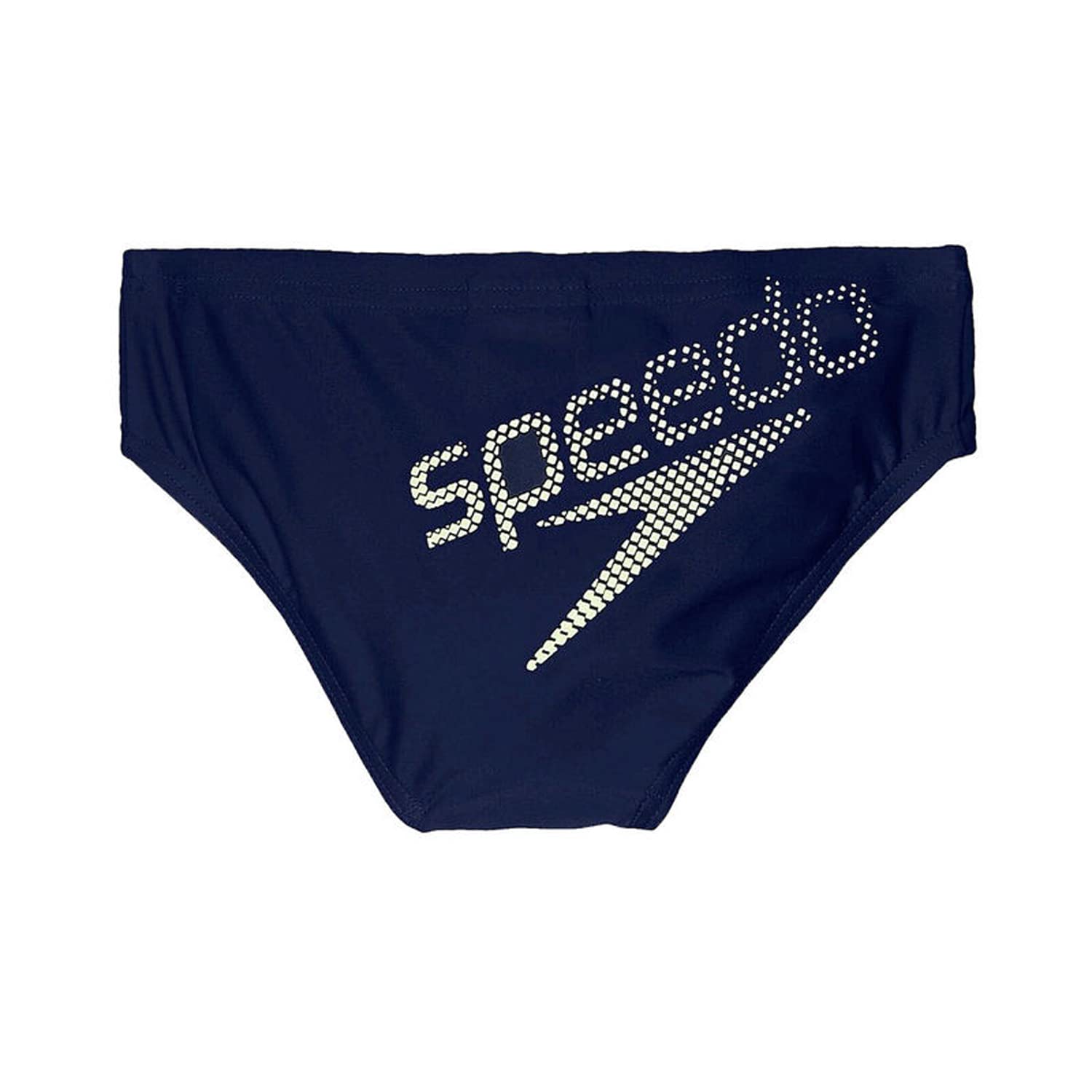 Speedo Boy's Essential Logo Brief, Navy/Bright Zest - Best Price online Prokicksports.com