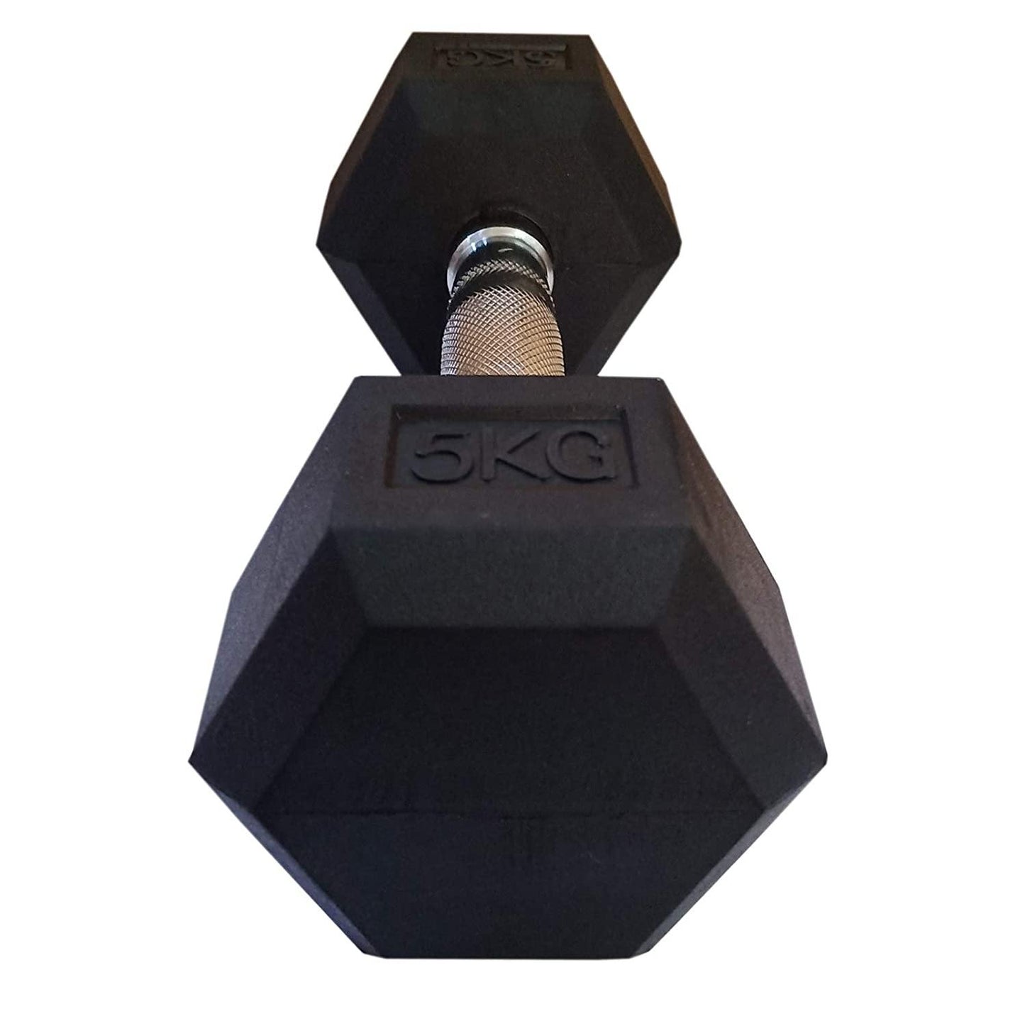 Prokick Rubber Coated Professional Exercise Hex Dumbbells - 17.5 KG (Single Piece) - Best Price online Prokicksports.com