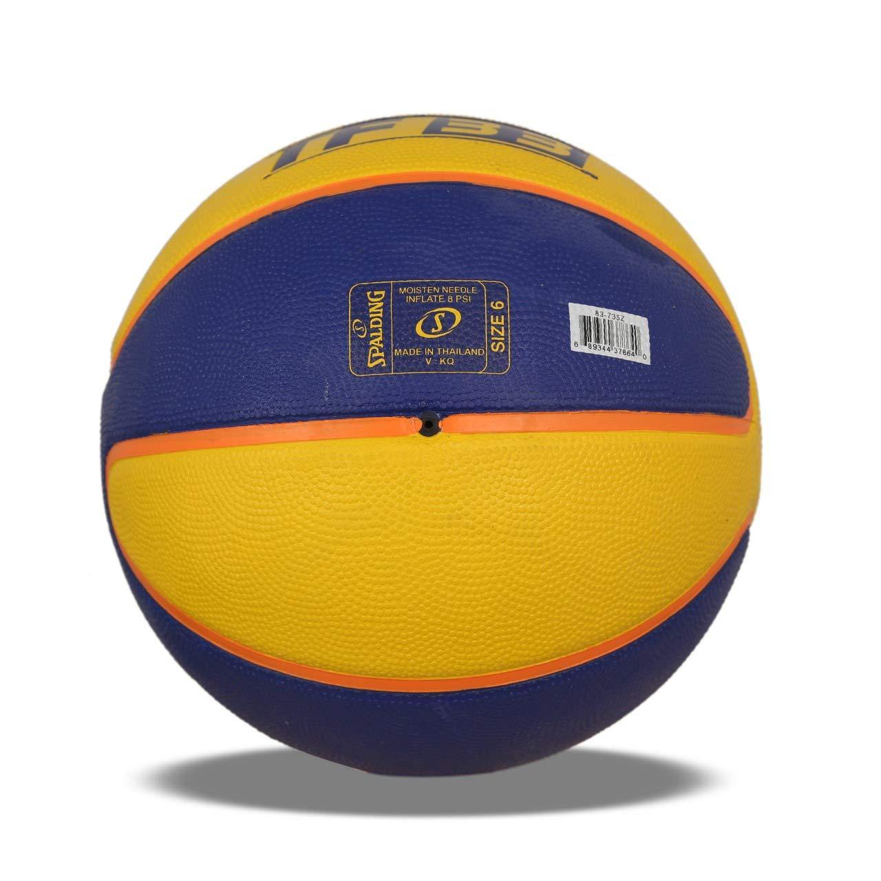 Spalding BB-SPALDING-TF-33-YLW-BLU-6 Basketball, Size 6 (Yellow-Blue) - Best Price online Prokicksports.com