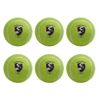 SG Light Weight Cricket Tennis Ball, Pack of 6 (Yellow) - Best Price online Prokicksports.com