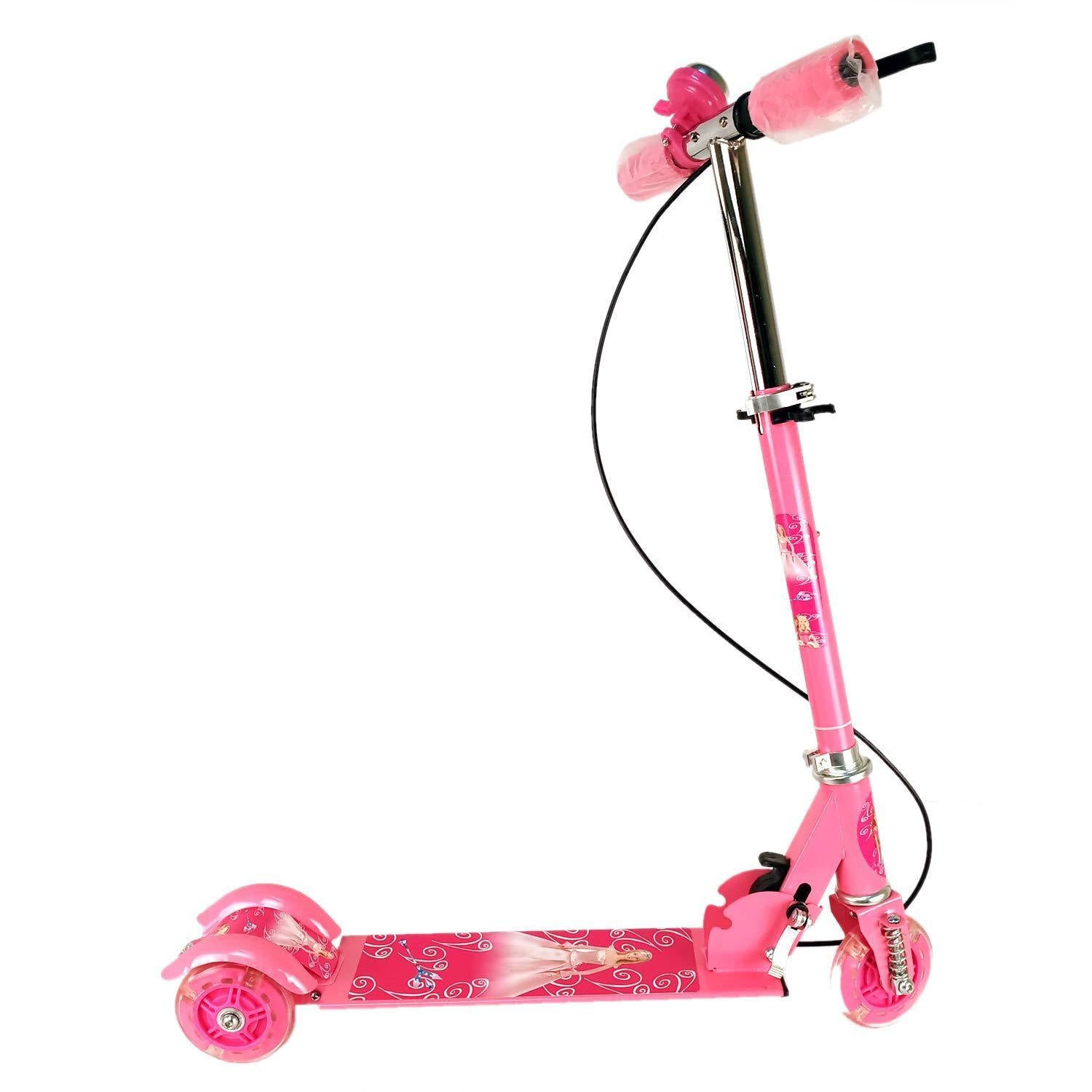 Prokick 3-Wheeler (Led Light) Road Runner Scooter for Kids- Pink - Best Price online Prokicksports.com