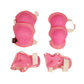 Prokick Protective Set - 2pcs knee pad, 2pcs elbow pad, 2pcs wrist pad, Pink - Best Price online Prokicksports.com