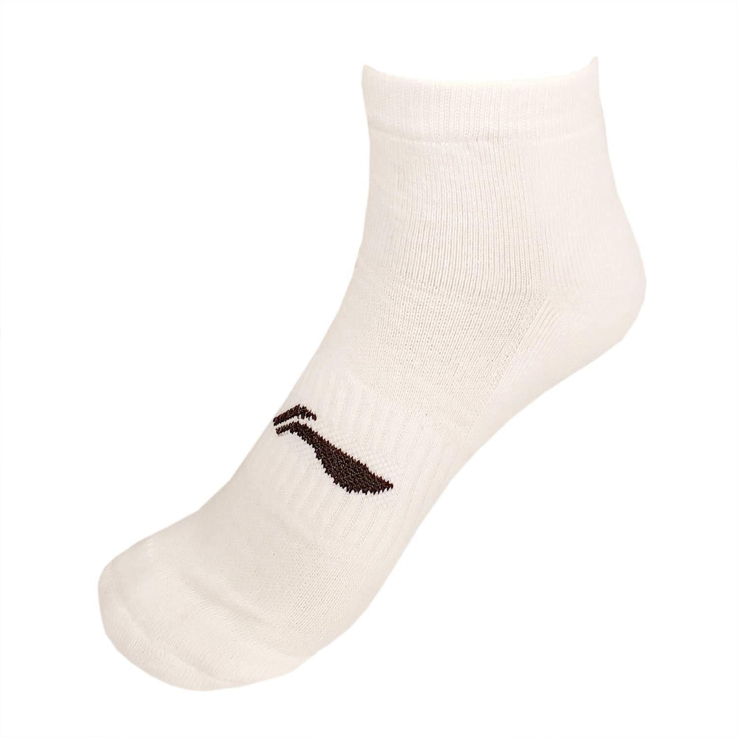 Li-Ning Cotton Men's Sports Socks, Quarter length, Pack of 3, White - Best Price online Prokicksports.com