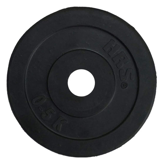 Prokick Rubber Weight Plate with 28 MM Bore, Black (Single) - Best Price online Prokicksports.com