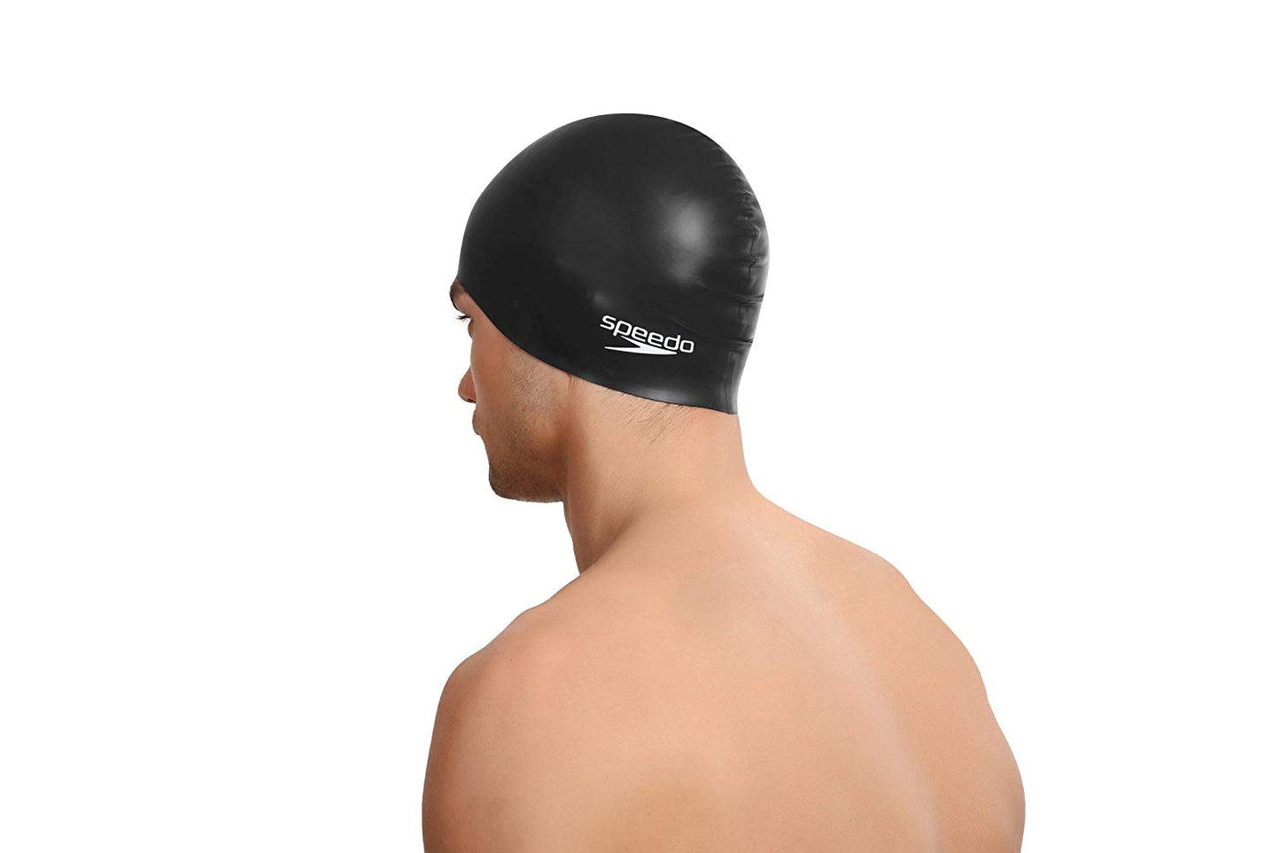 Speedo Silicon Flat Swimcap (Black) - Best Price online Prokicksports.com