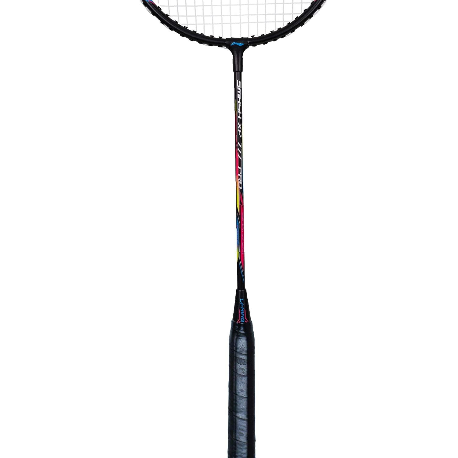 Li-Ning XP 777 PRO Strung Badminton Racket - Black/Pink (Set of 2) - Best Price online Prokicksports.com