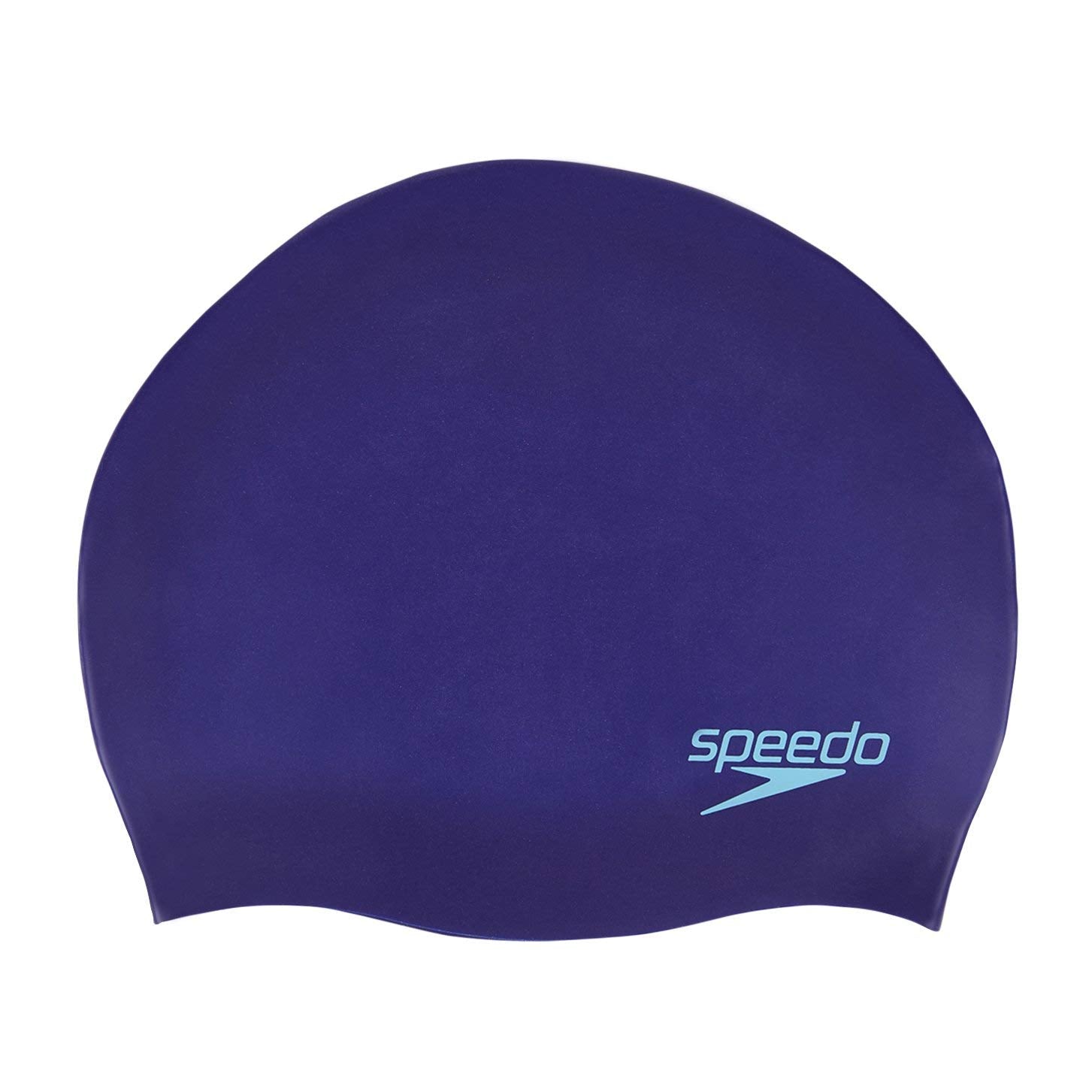 Speedo Junior Plain Moulded Silicone Cap, Purple/Blue - Best Price online Prokicksports.com