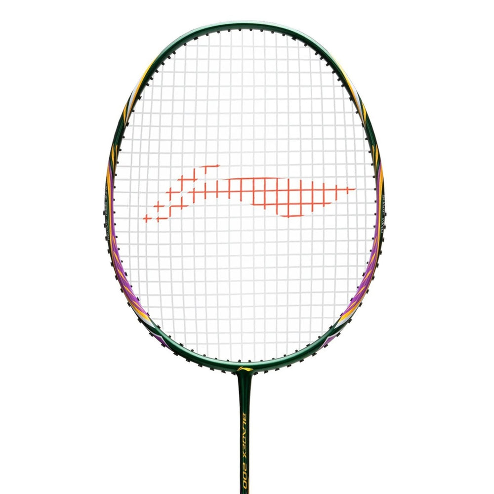 Li-Ning Bladex 200 R-Series Strung Badminton Racquet, Emerald/Gold (4UIG6) - Best Price online Prokicksports.com