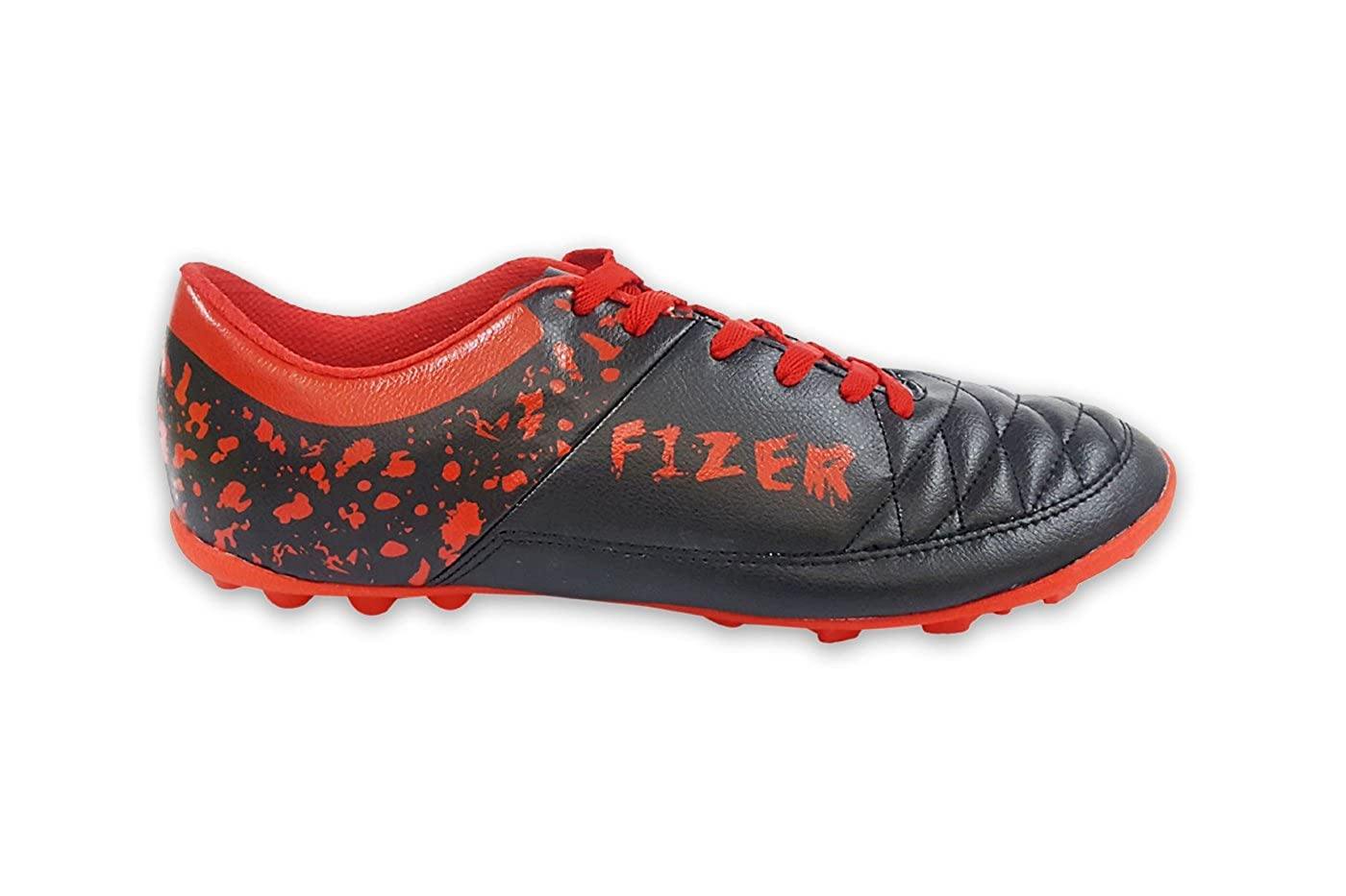 Vector X Fizer Football Shoes (Black-Red) - Best Price online Prokicksports.com