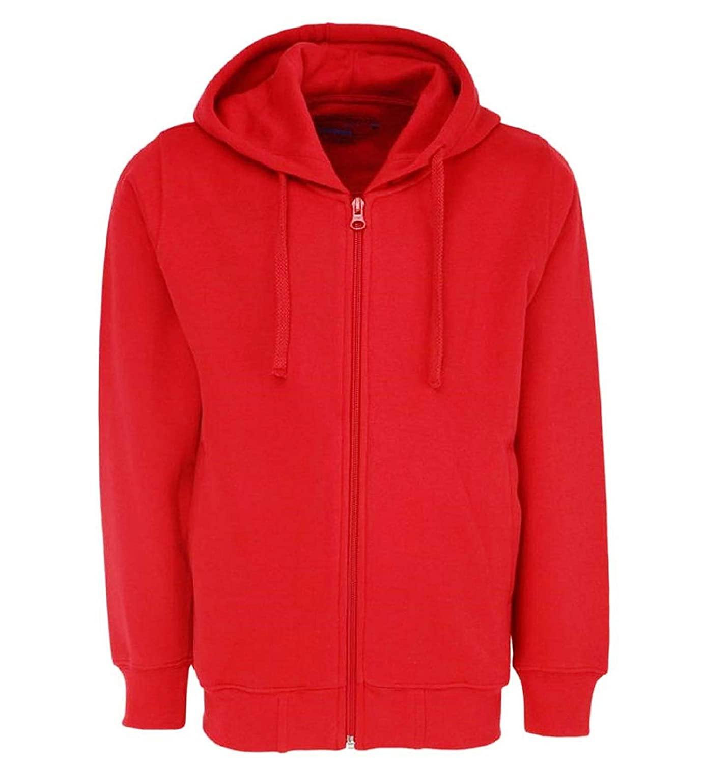 Prokick Kid's Rich Cotton Full Sleeves Zipper Jacket with Hoodies for Girls and Boys Red - Best Price online Prokicksports.com