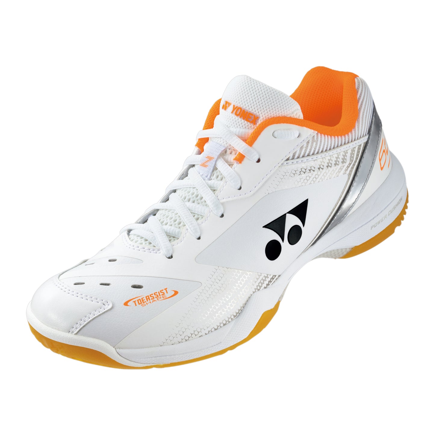 Yonex Power Cushion 65 Z3 Wide Badminton Shoes, White/Orange - Best Price online Prokicksports.com