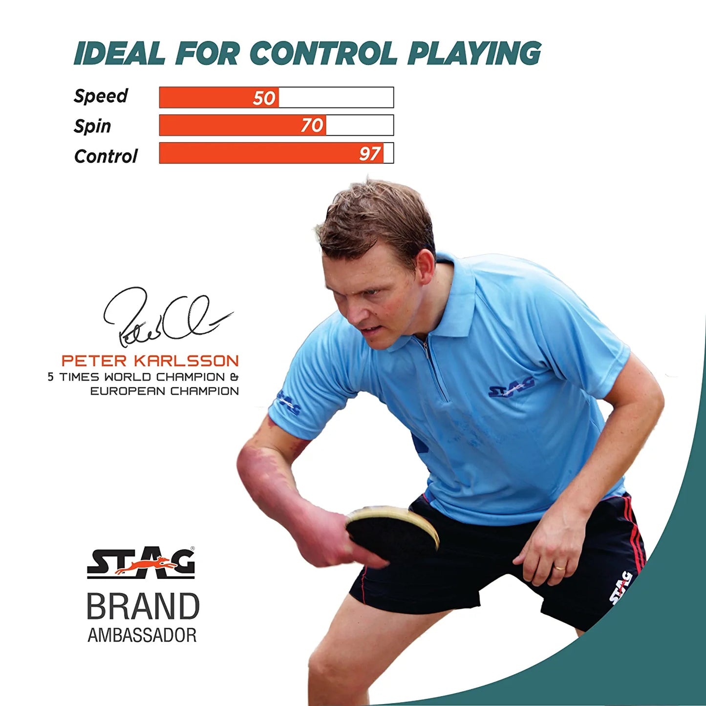 Stag 1 Star Table Tennis Play Set (2 Bats and 3 Balls) - Best Price online Prokicksports.com