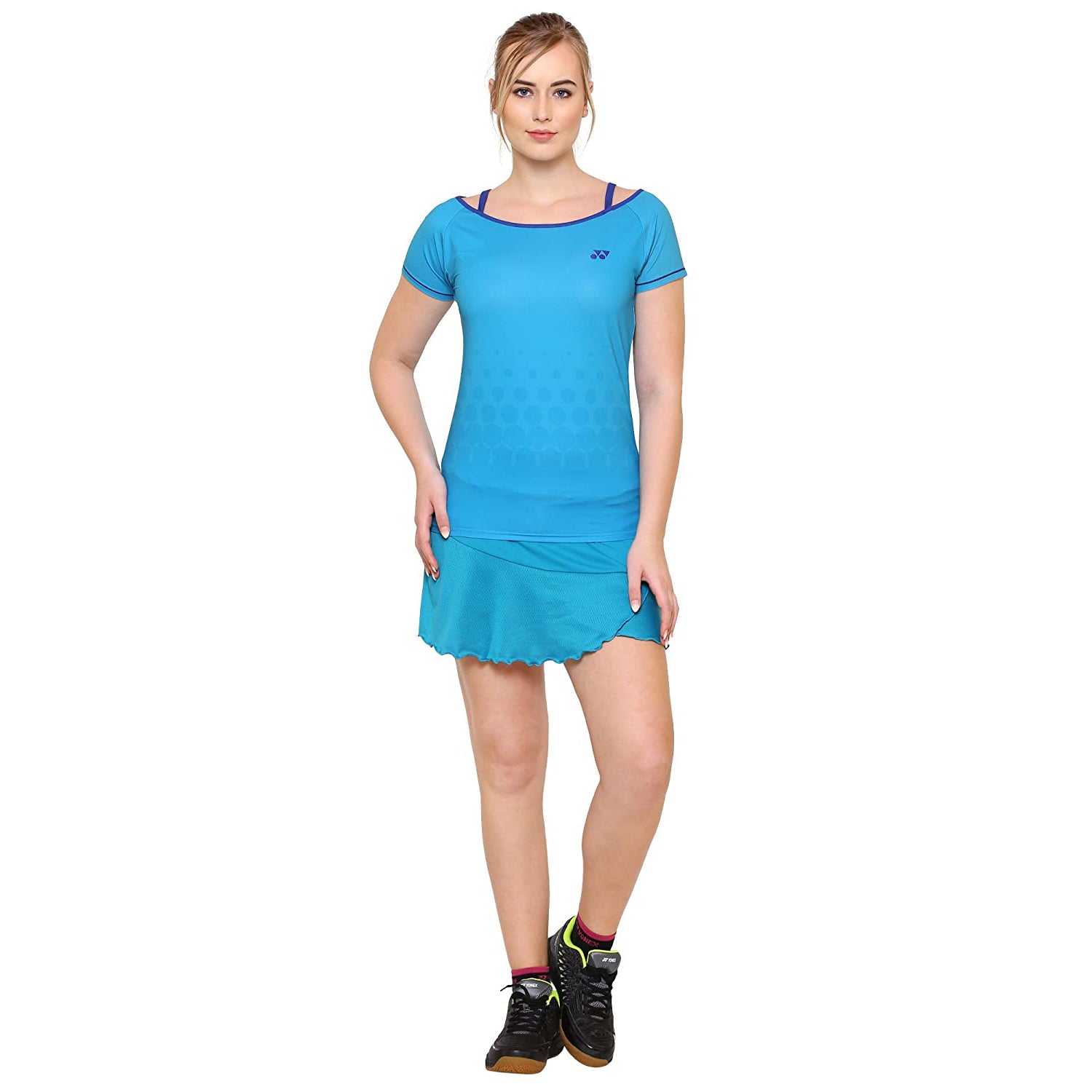 Yonex 20282 Round Neck T Shirt for Women, Capri Breeze - Best Price online Prokicksports.com