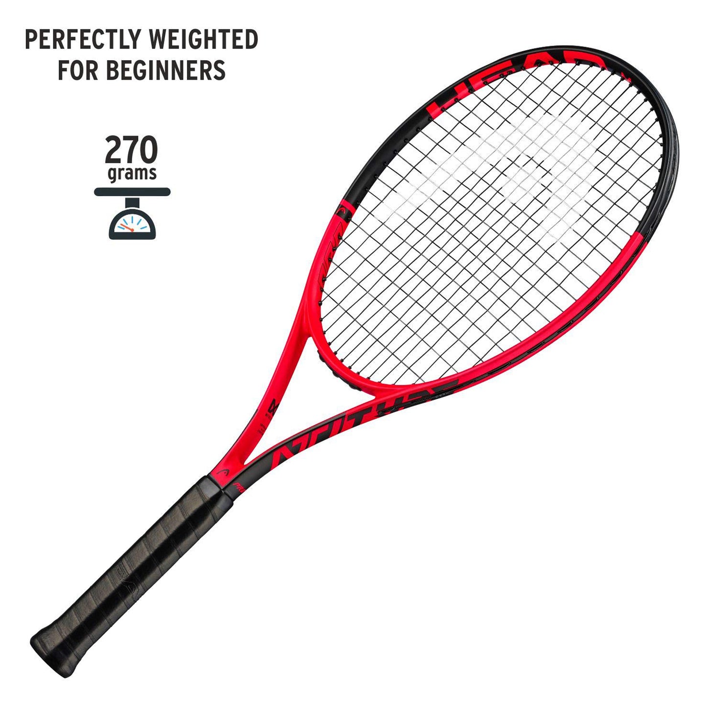 HEAD Attitude PRO Tennis Racquet, Red - Best Price online Prokicksports.com