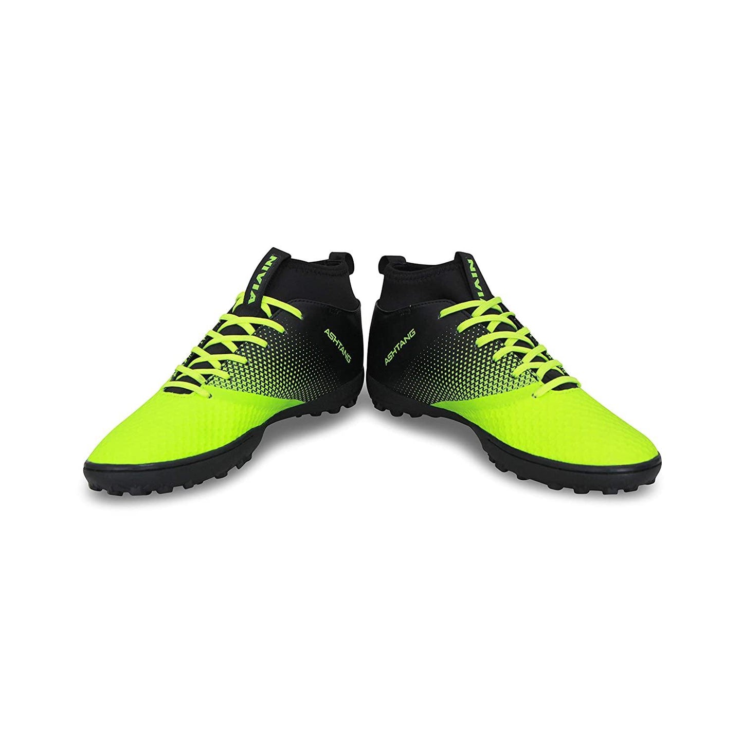Nivia Ashtang Football Turf Shoes - Fluorescent Green/Black - Best Price online Prokicksports.com