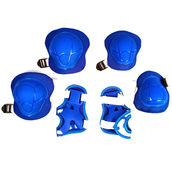 Prokick Protective Set - 2pcs knee pad, 2pcs elbow pad, 2pcs wrist pad, Blue