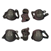 Prokick Protective Set - 2pcs knee pad, 2pcs elbow pad, 2pcs wrist pad, Black - Best Price online Prokicksports.com