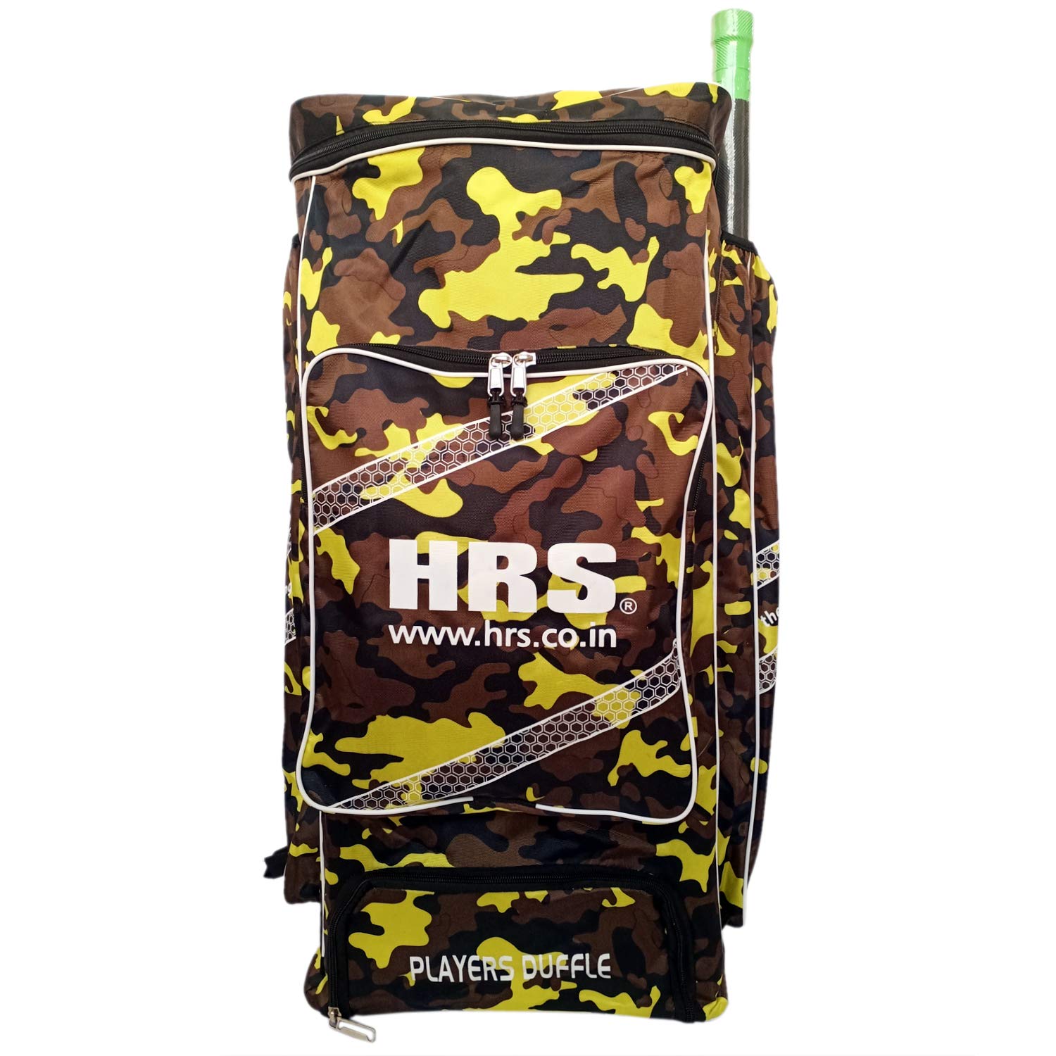 HRS Players Duffle Cricket Kit Bag - Camo/Yellow - Best Price online Prokicksports.com