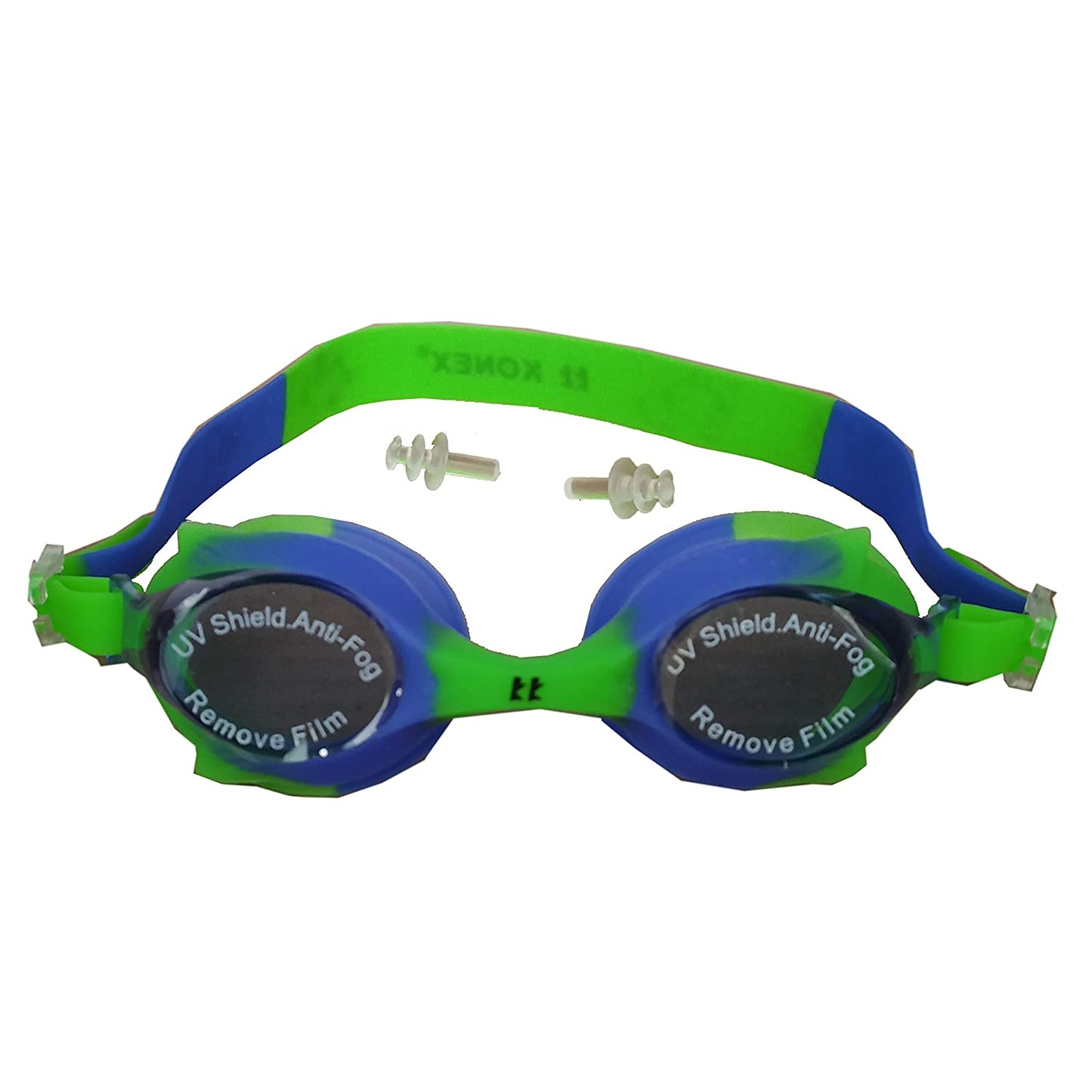 Konex CI-1150 Kids Swimming Goggle, Blue/Green - Best Price online Prokicksports.com