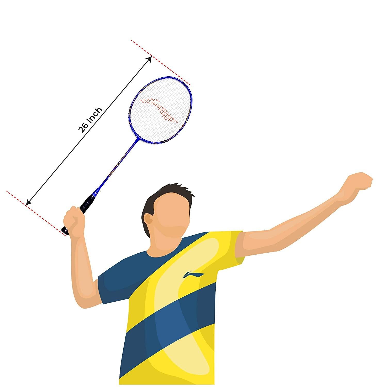 Li-Ning Super Series 2020 - (Strung) Graphite Badminton Racquet - Blue/Gold - Best Price online Prokicksports.com