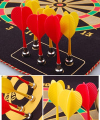Prokick High Magnetic Power with Double Faced Portable and Foldable Dart Game with 6 Colourful Non Pointed Darts for Kids 20-Inch - Best Price online Prokicksports.com