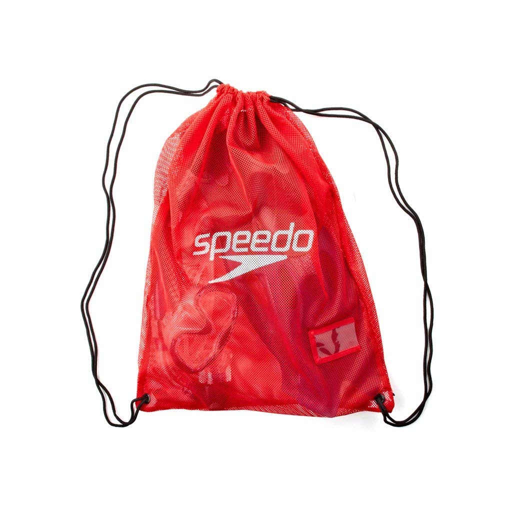 Speedo Equipment Mesh Wet Kit Black Swim Bag, Red - Best Price online Prokicksports.com