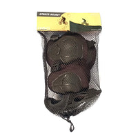 Prokick Protective Set - 2pcs knee pad, 2pcs elbow pad, 2pcs wrist pad, Black - Best Price online Prokicksports.com