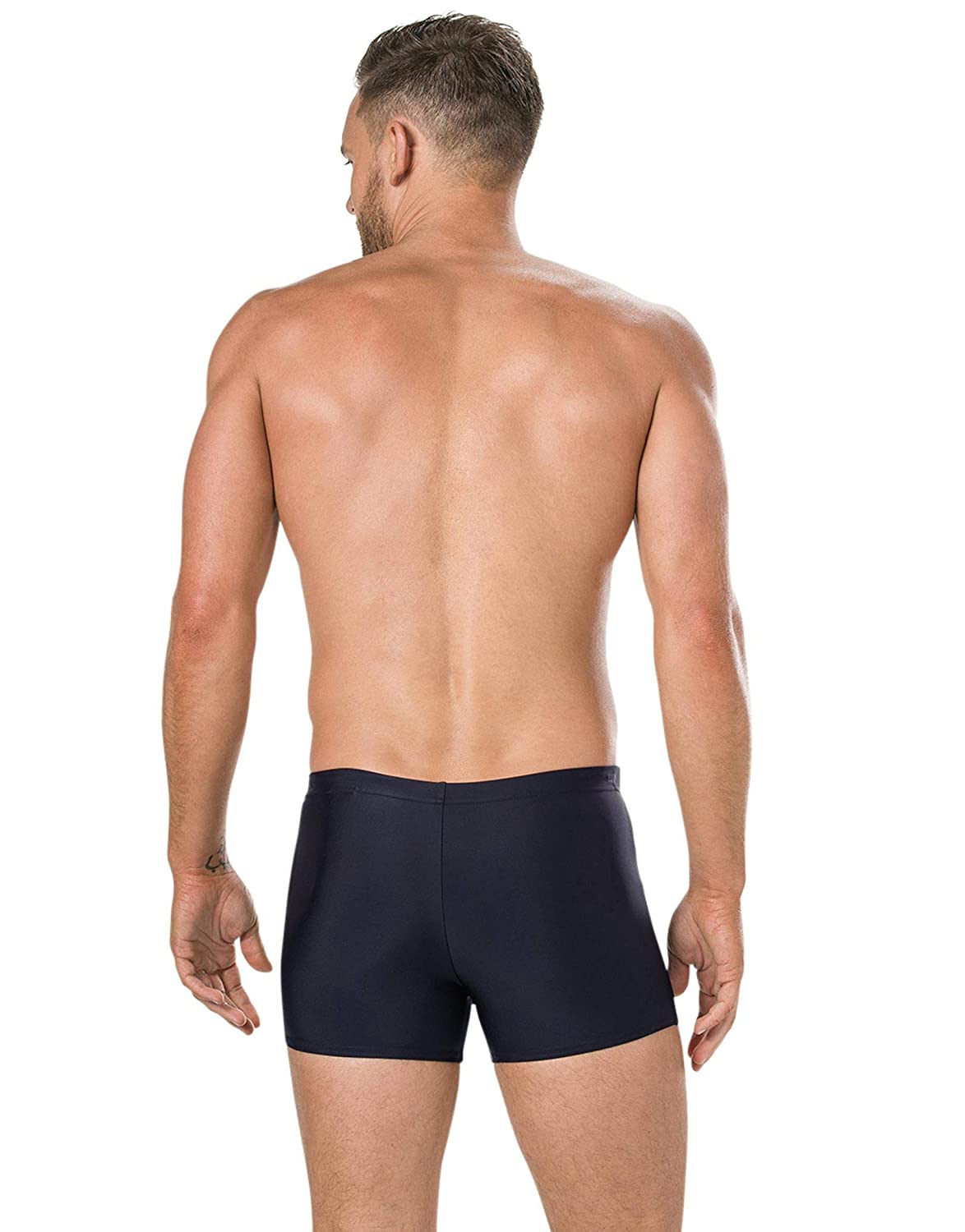 Speedo Gala Logo Swimming Aqua Shorts for Men's, Navy/Bright Zest - Best Price online Prokicksports.com
