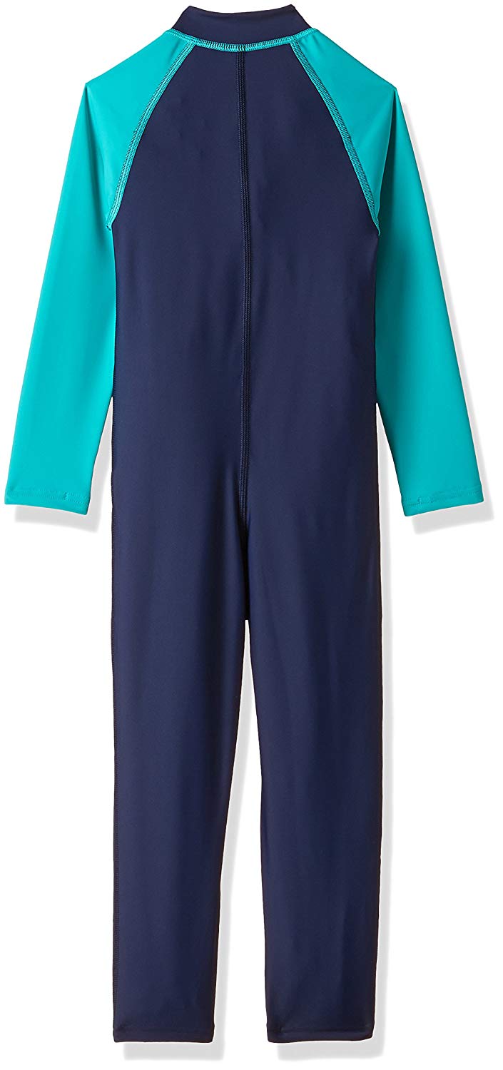 Speedo Tots Swimwear Color Block All-in-1 Suit (Navy and Jade) - Best Price online Prokicksports.com